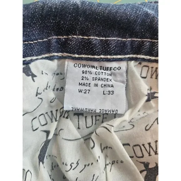 Cowgirl Tuff Vintage Cross Western Embroidered Jeans 27 - Picture 14 of 16
